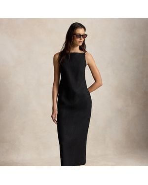 Polo Ralph Lauren Linen Column Dress - Black