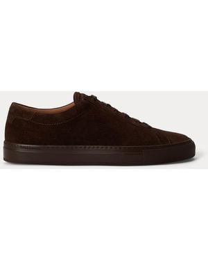 Polo Ralph Lauren Jermain Calf-Suede Trainers - Brown