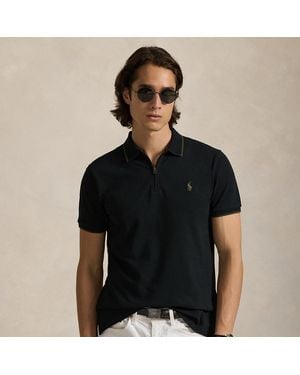 Polo Ralph Lauren Custom Slim Fit Stretch Mesh Polo Shirt - Black