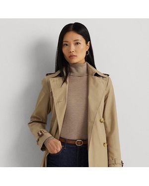 Ralph Lauren Belted Cotton-blend Trench Coat - Brown