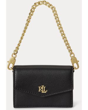 Ralph Lauren Leather Chain Card Case - White