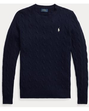 Polo Ralph Lauren Pullover Mit Zopfmuster - Blau