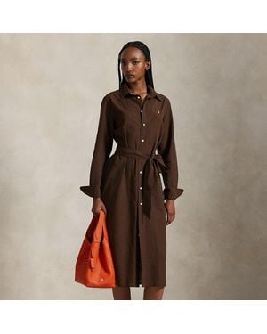 Polo Ralph Lauren Dresses Cotton Linen - Brown
