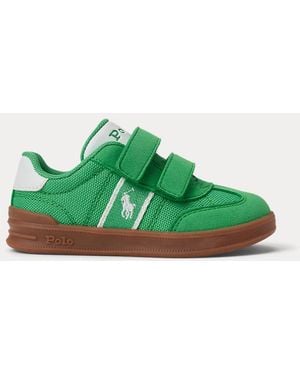 Polo Ralph Lauren Ralph Lauren Boy's Heritage Court Iii Faux-Suede Ez Sneaker - Green