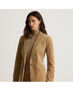 Ralph Lauren Bullion Stretch-Cotton Corduroy Blazer - Brown