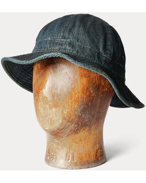 RRL Denim Bucket Hat - Green