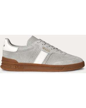 Polo Ralph Lauren Heritage Aera Suede Trainer - White