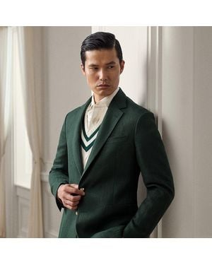 Ralph Lauren Ralph Lauren Hadley Hand-Tailored Linen Blazer - Green
