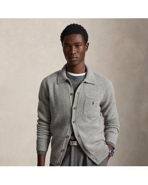 Polo Ralph Lauren Wollen-Kasjmier Vest Met Polokraag - Grijs