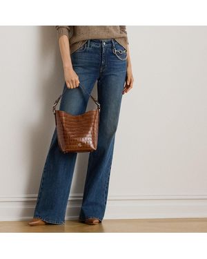 Ralph Lauren Jeans Acampanados De Tiro Alto - Azul