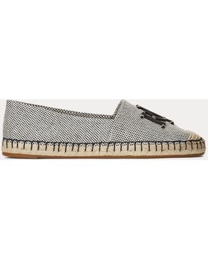 Ralph Lauren Cameryn Iii Canvas & Leather Espadrille - Gray