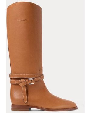 Ralph Lauren Donnely 25 Mm Calfskin Boot - Brown