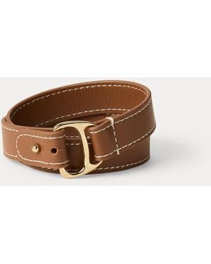 Ralph Lauren Wickelarmband Mit Vergoldeten Details - Braun