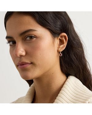 Ralph Lauren Orecchini placcati oro con pietre - Marrone