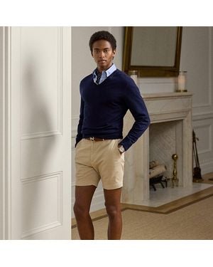 Ralph Lauren Hand-Tailored Slim Fit Chino Short - Blue