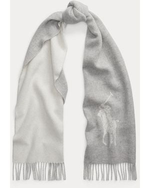 Polo Ralph Lauren Big Pony Wool Scarf - Grey