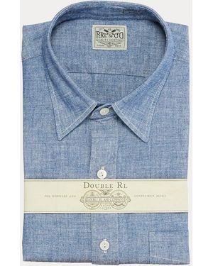 RRL Slim Fit Chambray Shirt - Blue