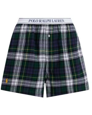 Polo Ralph Lauren Plaid Cotton Flannel Boxer - Grey