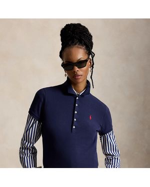 Ralph Lauren Slim Fit Stretch Polo Shirt - Blue