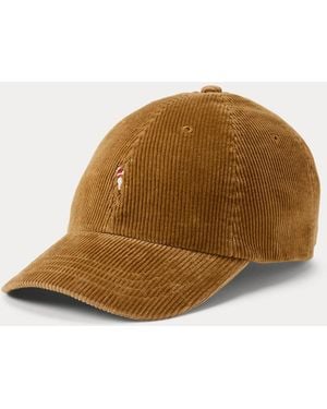 Ralph Lauren Corduroy Ball Cap - Brown