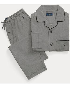 Polo Ralph Lauren Jacquard-Knit Pyjama Set - Grey