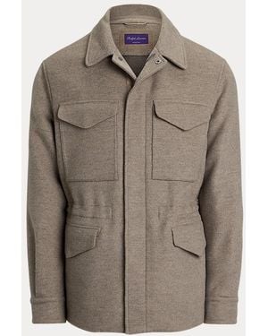 Ralph Lauren Ripley Wool-Cashmere Four-Pocket Jacket - Brown