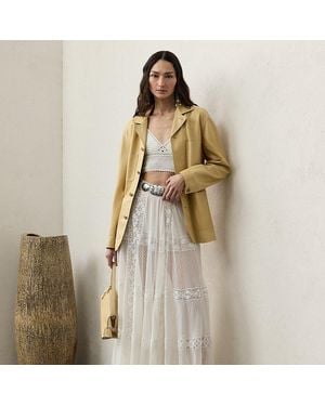 Ralph Lauren Ralph Lauren Malti Embroidered Voile Maxiskirt - Natural