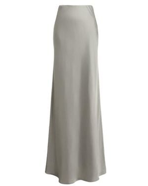 Ralph Lauren Maxigonna in charmeuse di raso - Grigio