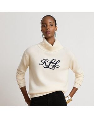 Ralph Lauren Jersey De Cachemira Con Logotipo - Blanco