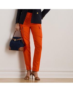Ralph Lauren Cotton Sateen Cargo Pant - Red