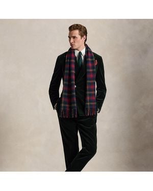 Polo Ralph Lauren Pleated Velvet Suit Trouser - Black