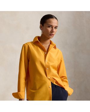 Polo Ralph Lauren Relaxed Fit Cotton-Silk Shirt - Orange