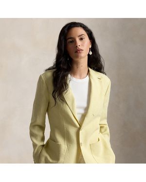 Polo Ralph Lauren Single-Breasted Linen Blazer - Green
