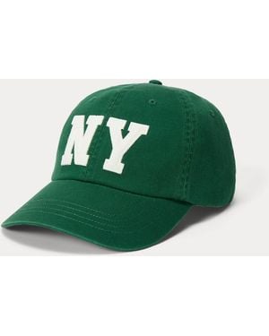 Polo Ralph Lauren Ny Patch Twill Ball Cap - Green