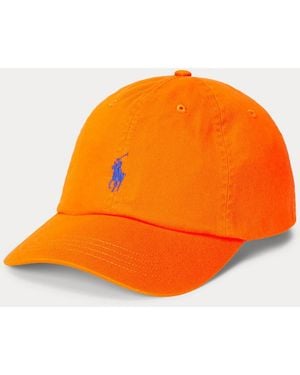 Polo Ralph Lauren The Iconic Cotton Chino Ball Cap - Orange
