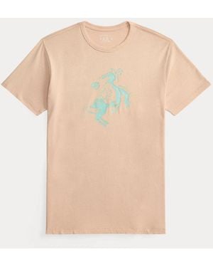RRL Camiseta De Algodón Y Cáñamo Con Gráfico - Neutro