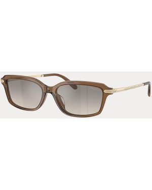 Ralph Lauren Gafas De Sol Rectangulares Con Estribo - Metálico