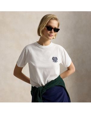 Polo Ralph Lauren Wimbledon Classic Fit Cotton Tee - White