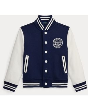 Polo Ralph Lauren Ralph Lauren Boy's Us Open Crest Double-Knit Jacket - Blue