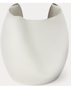 Ralph Lauren Brazalete Plateado Esculpido - Blanco