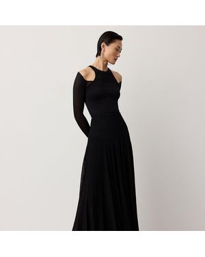Ralph Lauren Celia Matte Ottoman Jumper Skirt - Black