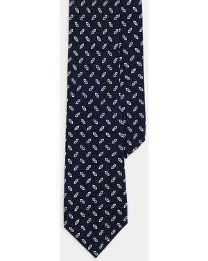 Ralph Lauren Cravatta in seta con stampa frecce - Blu