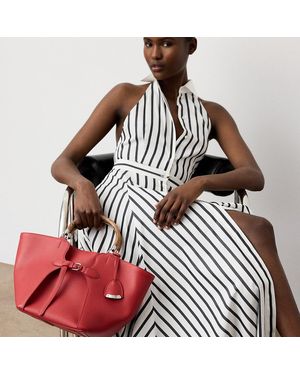 Ralph Lauren Ralph Lauren The Ralph Calfskin Tote - Red