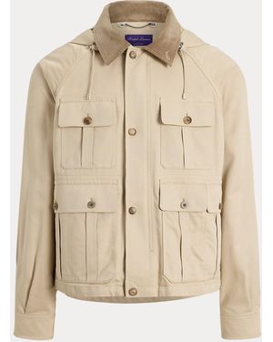 Ralph Lauren Silk Four-Pocket Jacket - Natural