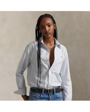 Polo Ralph Lauren Classic Fit Striped Oxford Shirt - Grey