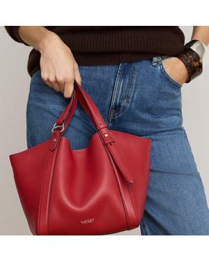 Ralph Lauren Small Tasha Nappa Leather Tote Bag - Blue