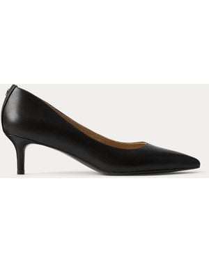 Ralph Lauren Adrienne Leather Pump - Black