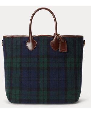 Polo Ralph Lauren Heritage Tweed Tote - Blue