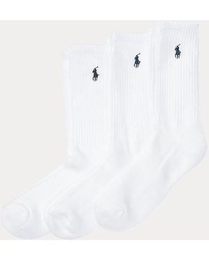 Polo Ralph Lauren Tre paia di calze sportive - Bianco