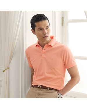Ralph Lauren Custom Slim Fit Piqué Polo Shirt - Orange